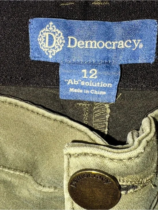 Democracy Olive Skinny Jeans for Women - NWOT - Size 12 - Picture 2 of 5